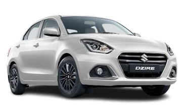 Maruti Suzuki Dzire compact sedan silver color